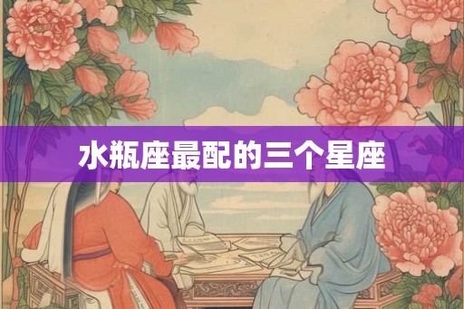 水瓶座最配的三个星座