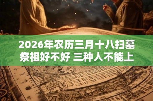2026年农历三月十八扫墓祭祖好不好 三种人不能上坟