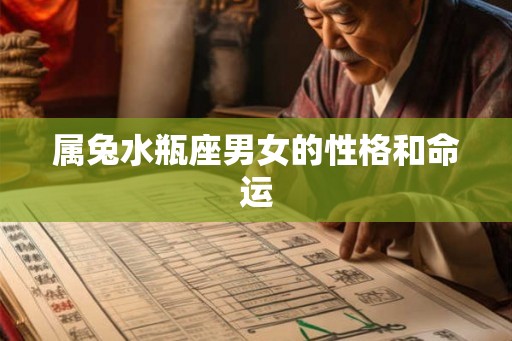 属兔水瓶座男女的性格和命运