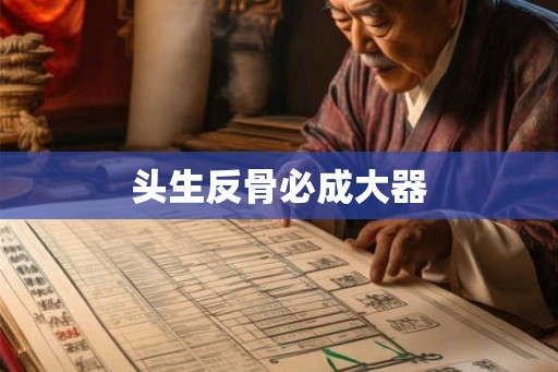 头生反骨必成大器