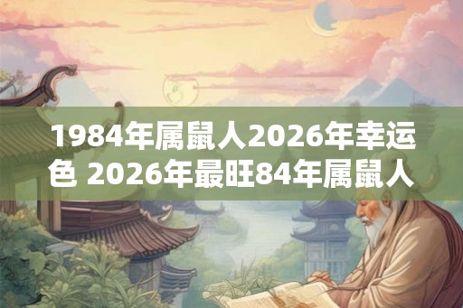 1984年属鼠人2026年幸运色 2026年最旺84年属鼠人的吉祥色