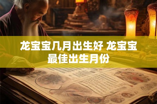 龙宝宝几月出生好 龙宝宝最佳出生月份