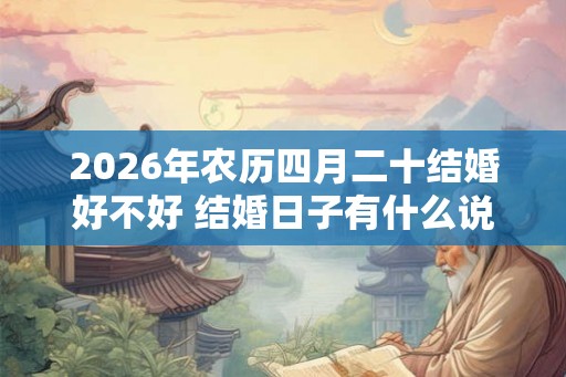 2026年农历四月二十结婚好不好 结婚日子有什么说法 2026年农历四月二十结婚好不好 结婚日子有什么说法