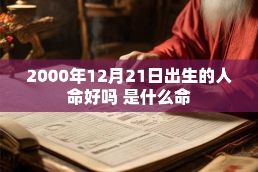 2000年12月21日出生的人命好吗 是什么命