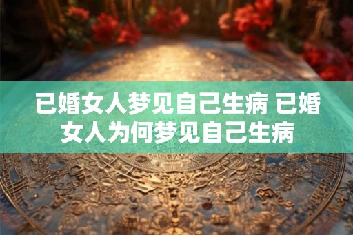 已婚女人梦见自己生病 已婚女人为何梦见自己生病