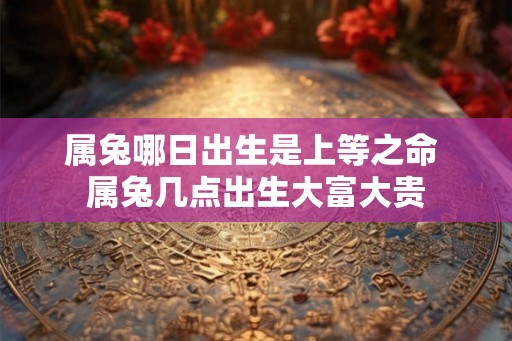属兔哪日出生是上等之命 属兔几点出生大富大贵 属兔哪日出生是上等之命 属兔几点出生大富大贵