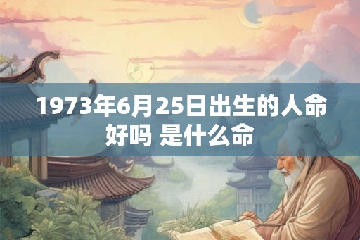 1973年6月25日出生的人命好吗 是什么命
