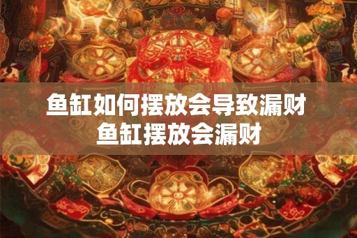 鱼缸如何摆放会导致漏财 鱼缸摆放会漏财
