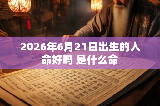 2026年6月21日出生的人命好吗 是什么命