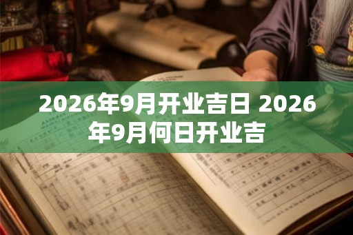 2026年9月开业吉日 2026年9月何日开业吉