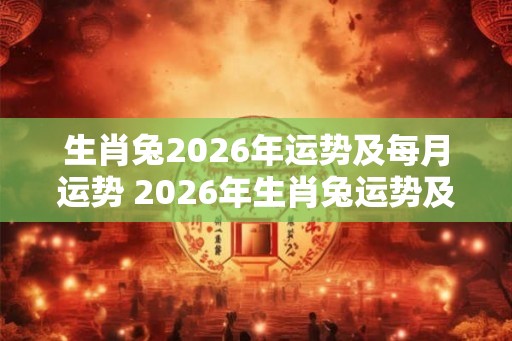 生肖兔2026年运势及每月运势 2026年生肖兔运势及月运如何