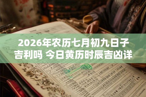 2026年农历七月初九日子吉利吗 今日黄历时辰吉凶详解