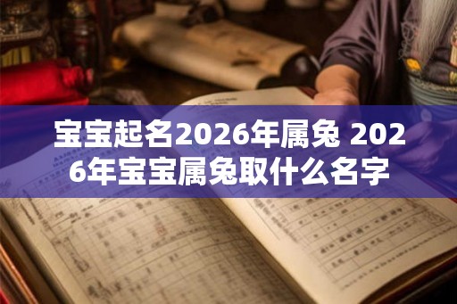 宝宝起名2026年属兔 2026年宝宝属兔取什么名字