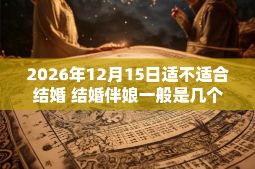 2026年12月15日适不适合结婚 结婚伴娘一般是几个 2026年12月15日适不适合结婚 结婚伴娘一般是几个