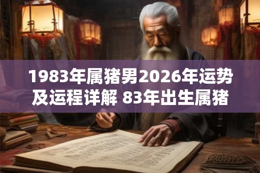 1983年属猪男2026年运势及运程详解 83年出生属猪人2026全年每月运势男性