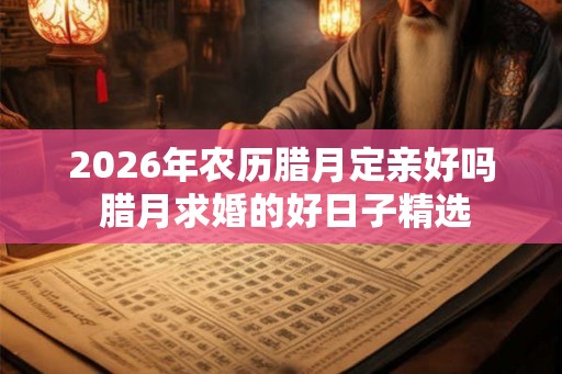 2026年农历腊月定亲好吗 腊月求婚的好日子精选