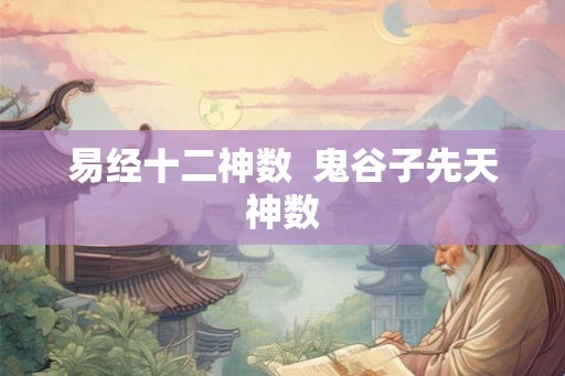 易经十二神数  鬼谷子先天神数