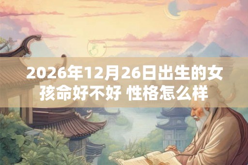 2026年12月26日出生的女孩命好不好 性格怎么样