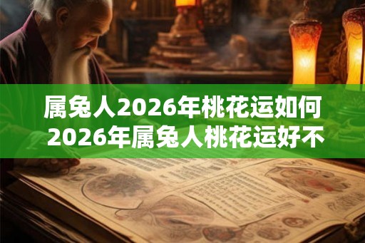 属兔人2026年桃花运如何 2026年属兔人桃花运好不好 属兔人2026年桃花运如何 2026年属兔人桃花运好不好