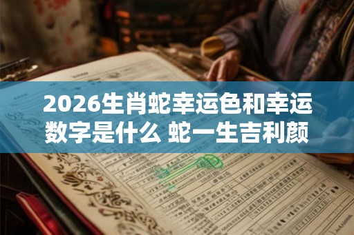 2026生肖蛇幸运色和幸运数字是什么 蛇一生吉利颜色数字查询