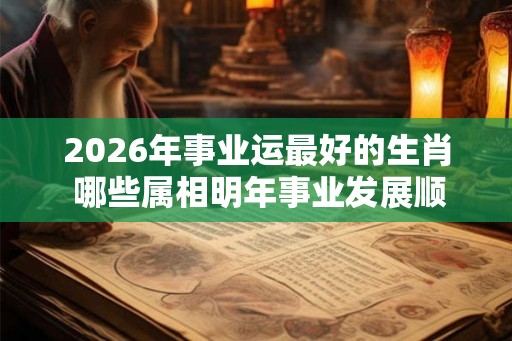 2026年事业运最好的生肖 哪些属相明年事业发展顺畅