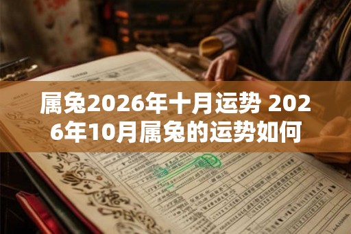 属兔2026年十月运势 2026年10月属兔的运势如何