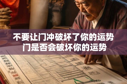 不要让门冲破坏了你的运势 门是否会破坏你的运势