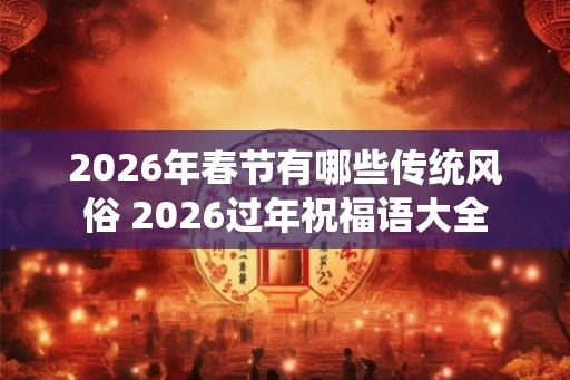 2026年春节有哪些传统风俗 2026过年祝福语大全 2026年春节有哪些传统风俗 2026过年祝福语大全