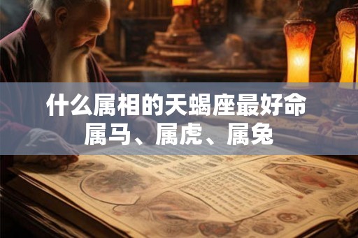 什么属相的天蝎座最好命 属马、属虎、属兔 什么属相的天蝎座最好命 属马、属虎、属兔