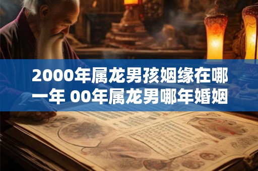 2000年属龙男孩姻缘在哪一年 00年属龙男哪年婚姻好