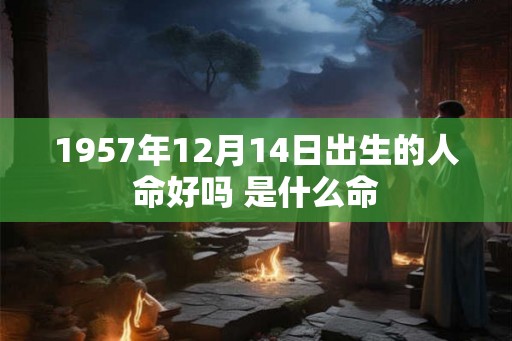 1957年12月14日出生的人命好吗 是什么命 1957年12月14日出生的人命好吗 是什么命