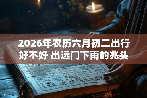 2026年农历六月初二出行好不好 出远门下雨的兆头