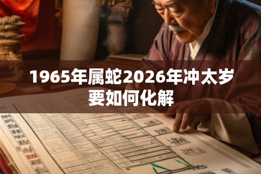 1965年属蛇2026年冲太岁要如何化解