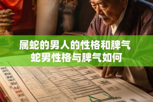属蛇的男人的性格和脾气 蛇男性格与脾气如何