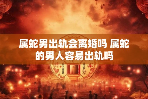 属蛇男出轨会离婚吗 属蛇的男人容易出轨吗