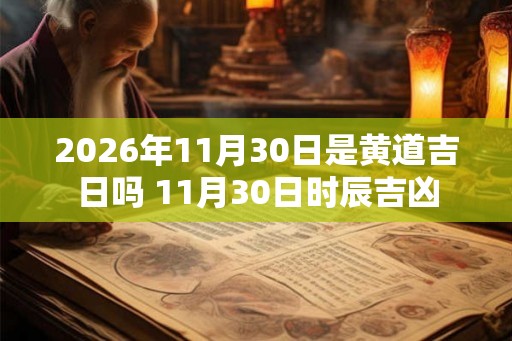 2026年11月30日是黄道吉日吗 11月30日时辰吉凶