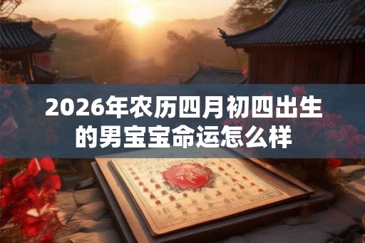 2026年农历四月初四出生的男宝宝命运怎么样