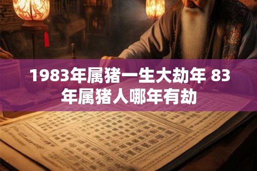 1983年属猪一生大劫年 83年属猪人哪年有劫
