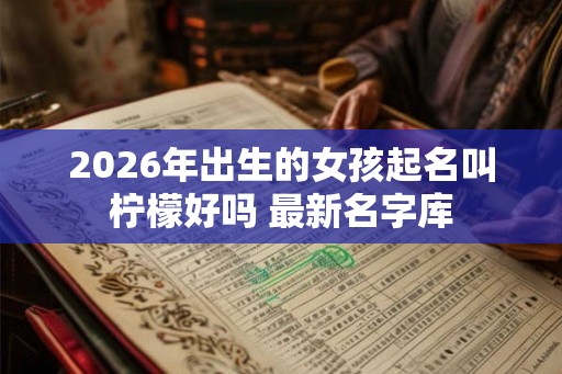 2026年出生的女孩起名叫柠檬好吗 最新名字库