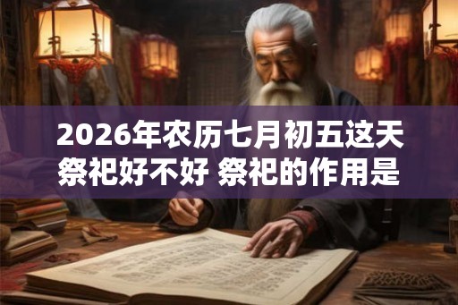 2026年农历七月初五这天祭祀好不好 祭祀的作用是什么