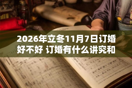 2026年立冬11月7日订婚好不好 订婚有什么讲究和礼数