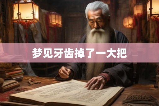 梦见牙齿掉了一大把