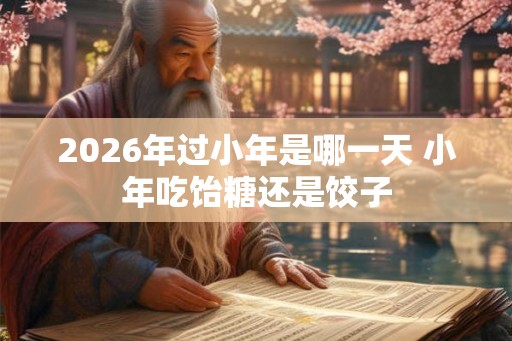 2026年过小年是哪一天 小年吃饴糖还是饺子