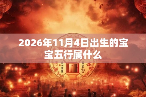 2026年11月4日出生的宝宝五行属什么