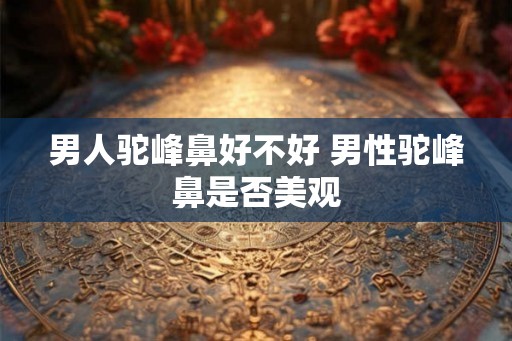男人驼峰鼻好不好 男性驼峰鼻是否美观