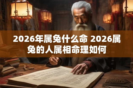 2026年属兔什么命 2026属兔的人属相命理如何