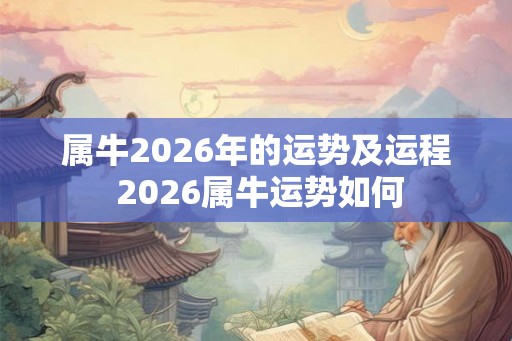 属牛2026年的运势及运程 2026属牛运势如何 属牛2026年的运势及运程 2026属牛运势如何