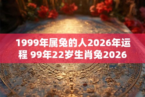 1999年属兔的人2026年运程 99年22岁生肖兔2026年运势