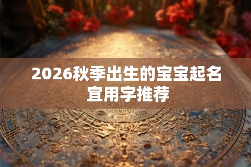 2026秋季出生的宝宝起名 宜用字推荐 2026秋季出生的宝宝起名 宜用字推荐