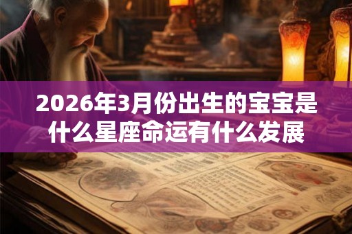 2026年3月份出生的宝宝是什么星座命运有什么发展 2026年3月份出生的宝宝是什么星座命运有什么发展